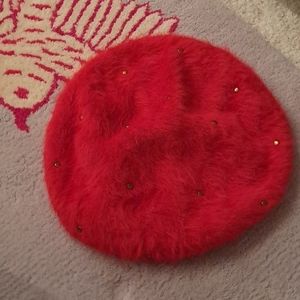 Anthropologie Angora Beret